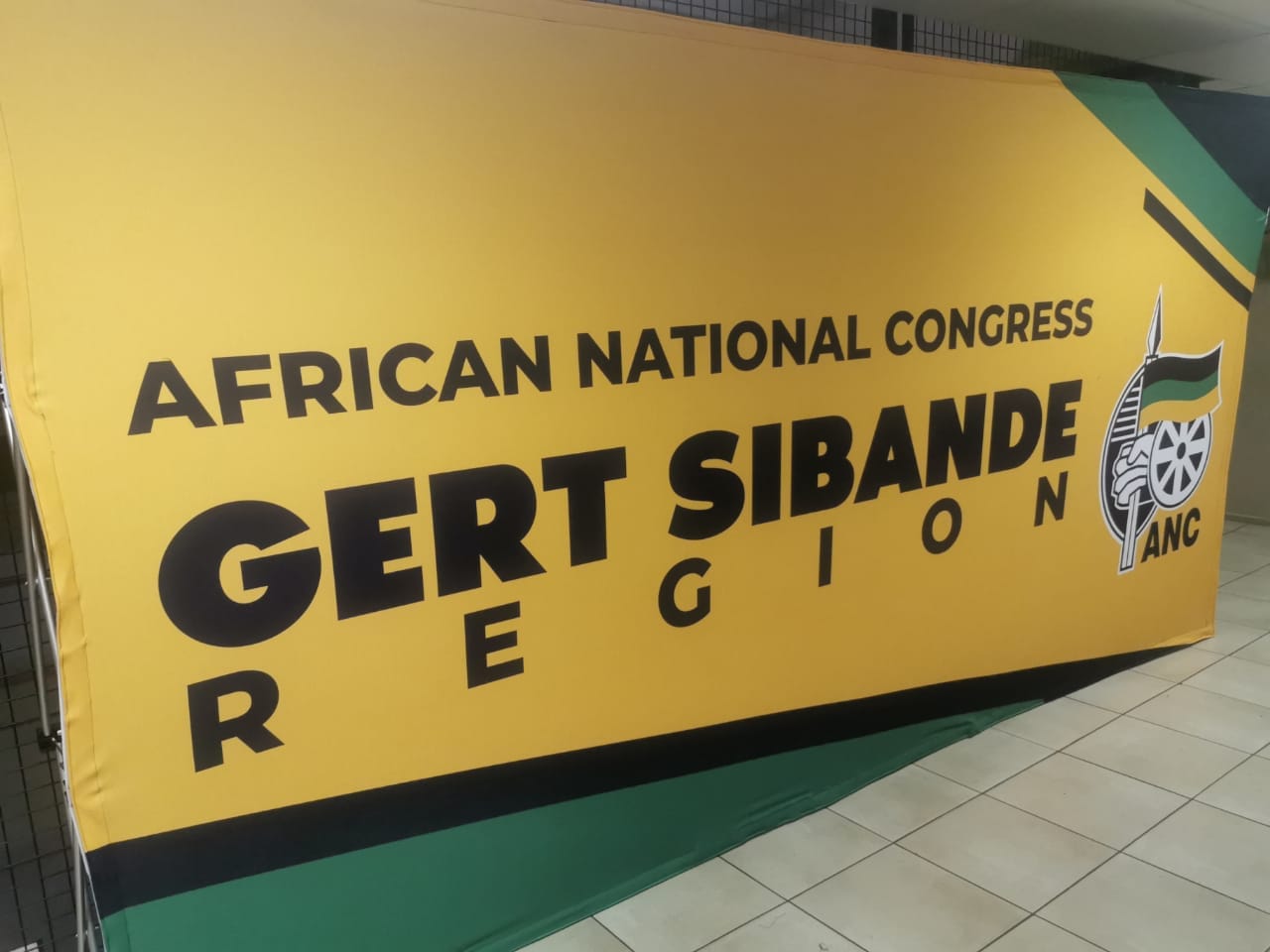 ANC Gert Sibande Region venue banner