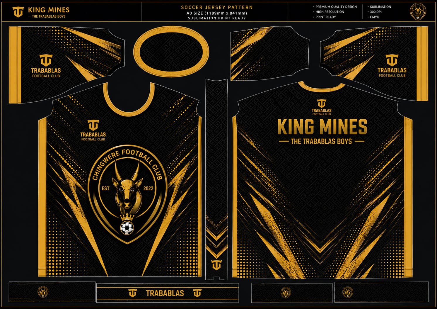 King Mines FC jersey design