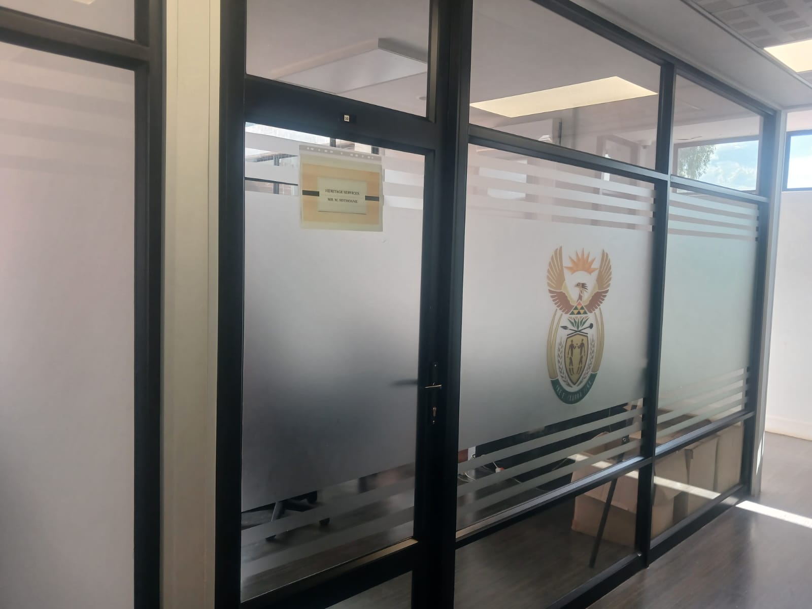 Office glass frosted decals