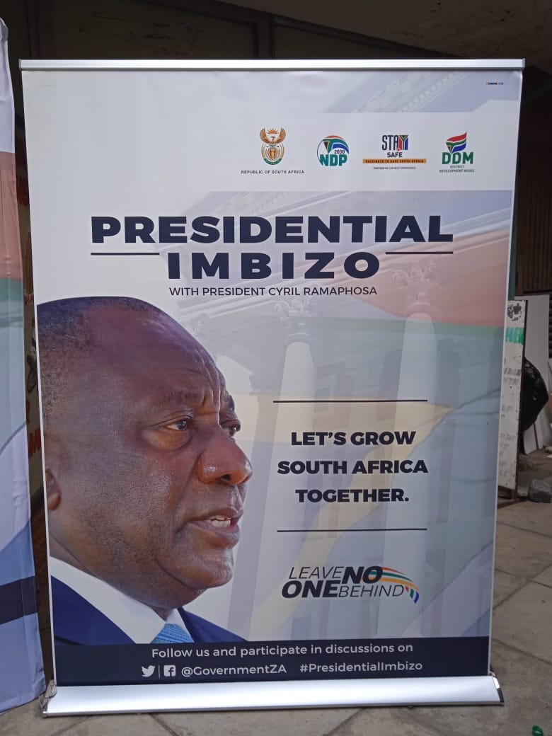 Presidential Imbizo pull-up banner