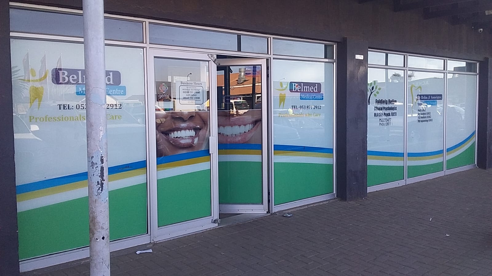 Shop front window frosting