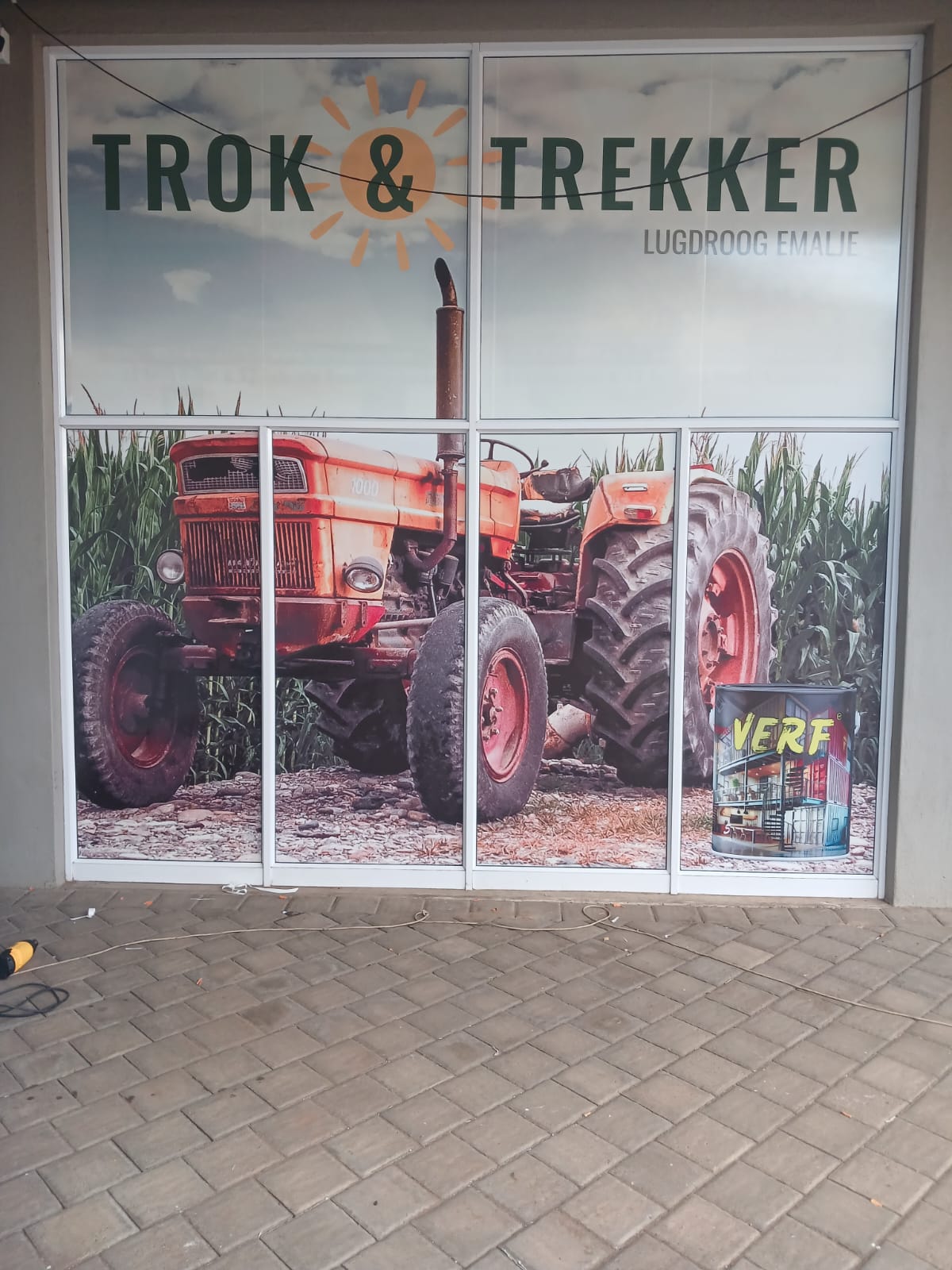 Trok & Trekker shop window decals
