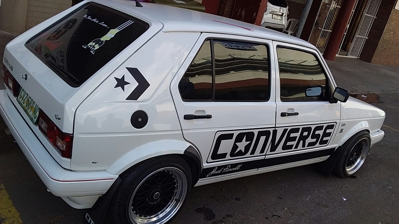 Converse style car decals